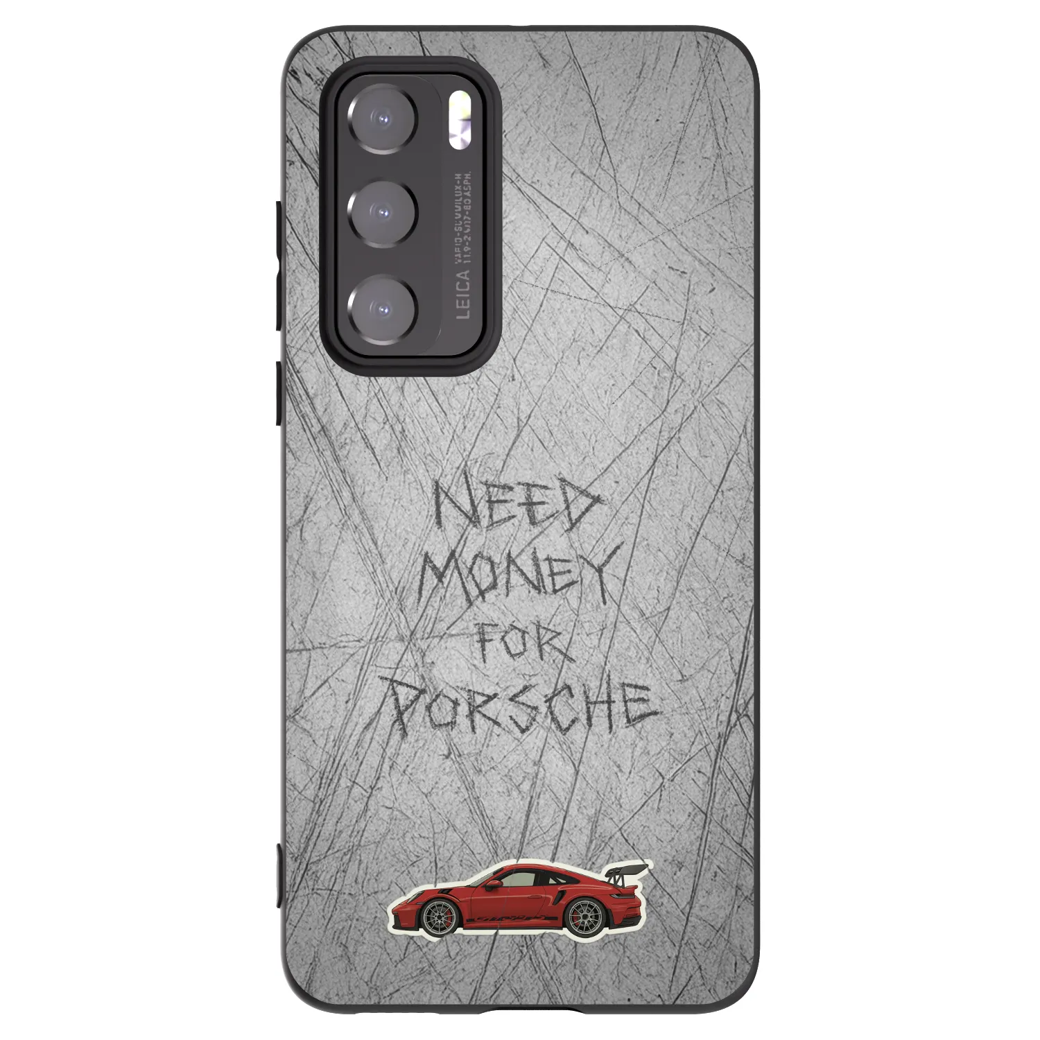 Picasee silikonowe czarne etui na Huawei P40 - Garage Scratch