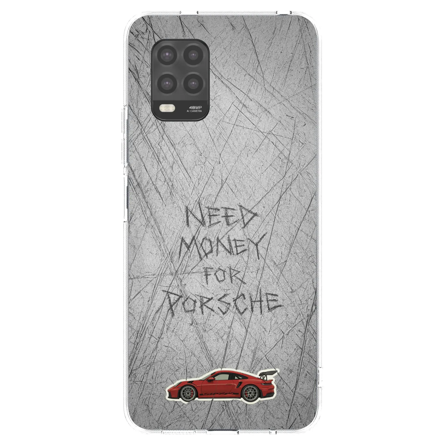 Picasee silikonowe przeźroczyste etui na Xiaomi Mi 10 Lite - Garage Scratch