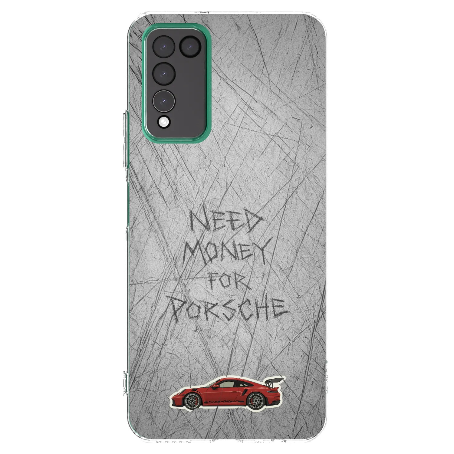 Picasee silikonowe przeźroczyste etui na Honor 10X Lite - Garage Scratch