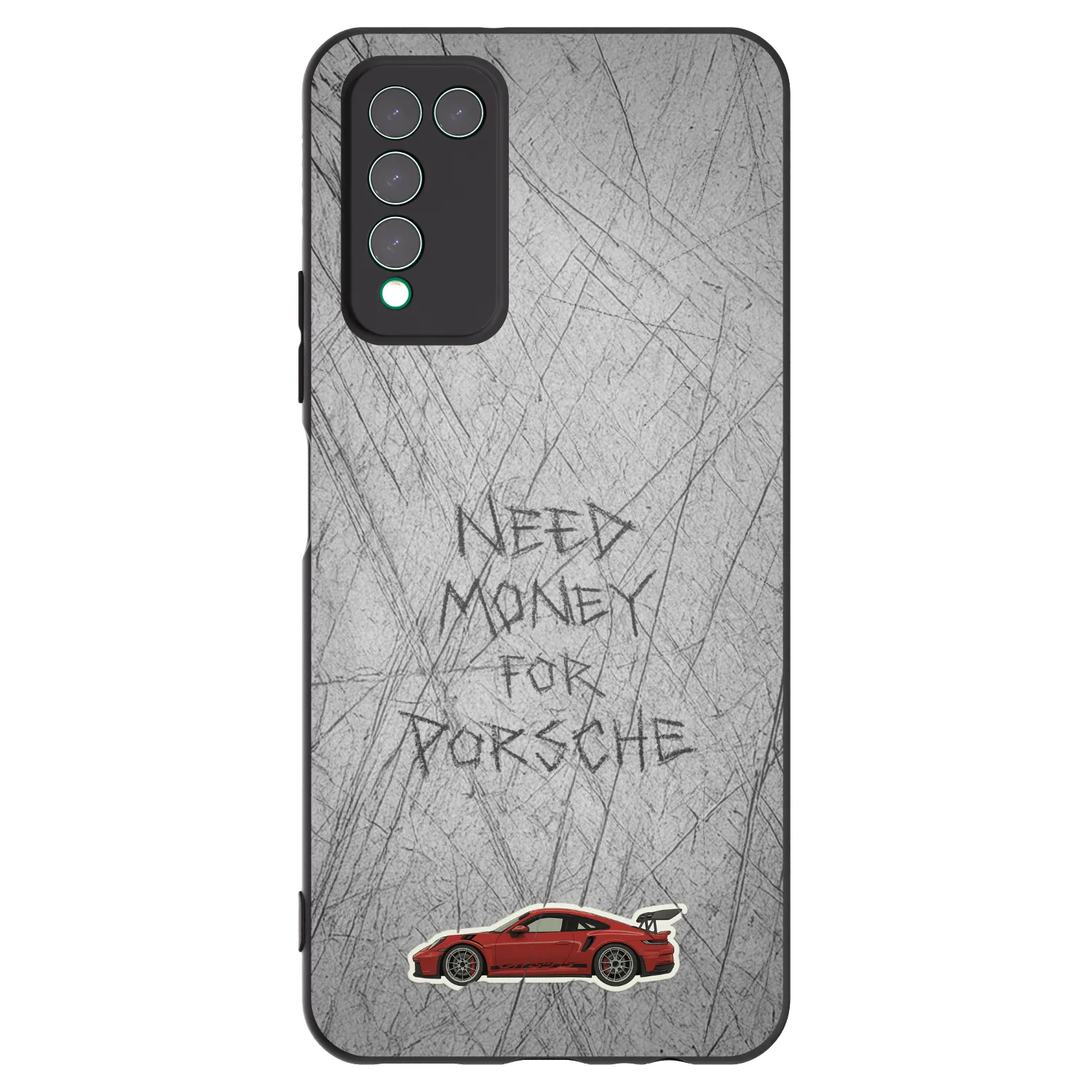 Picasee silikonowe czarne etui na Honor 10X Lite - Garage Scratch