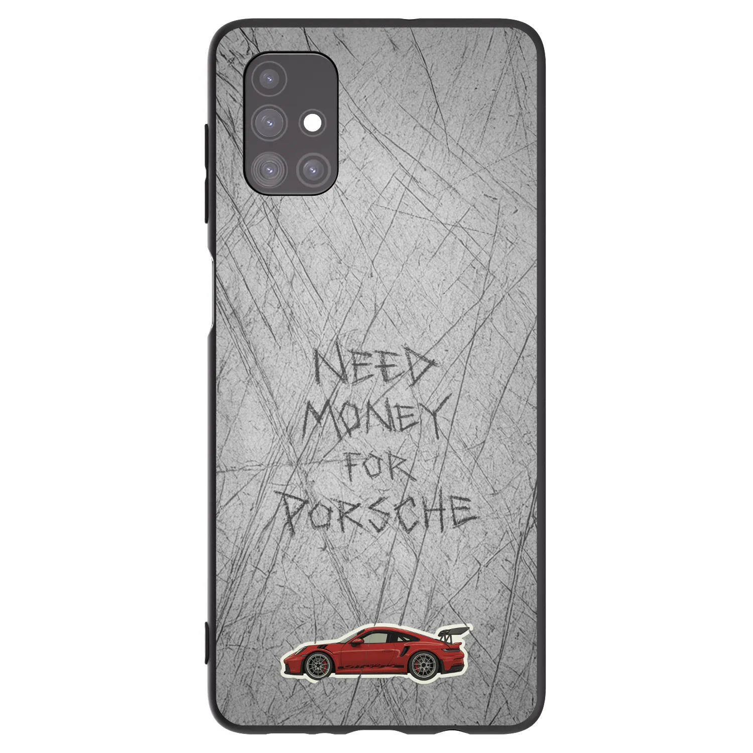 Picasee silikonowe czarne etui na Samsung Galaxy M51 M515F - Garage Scratch