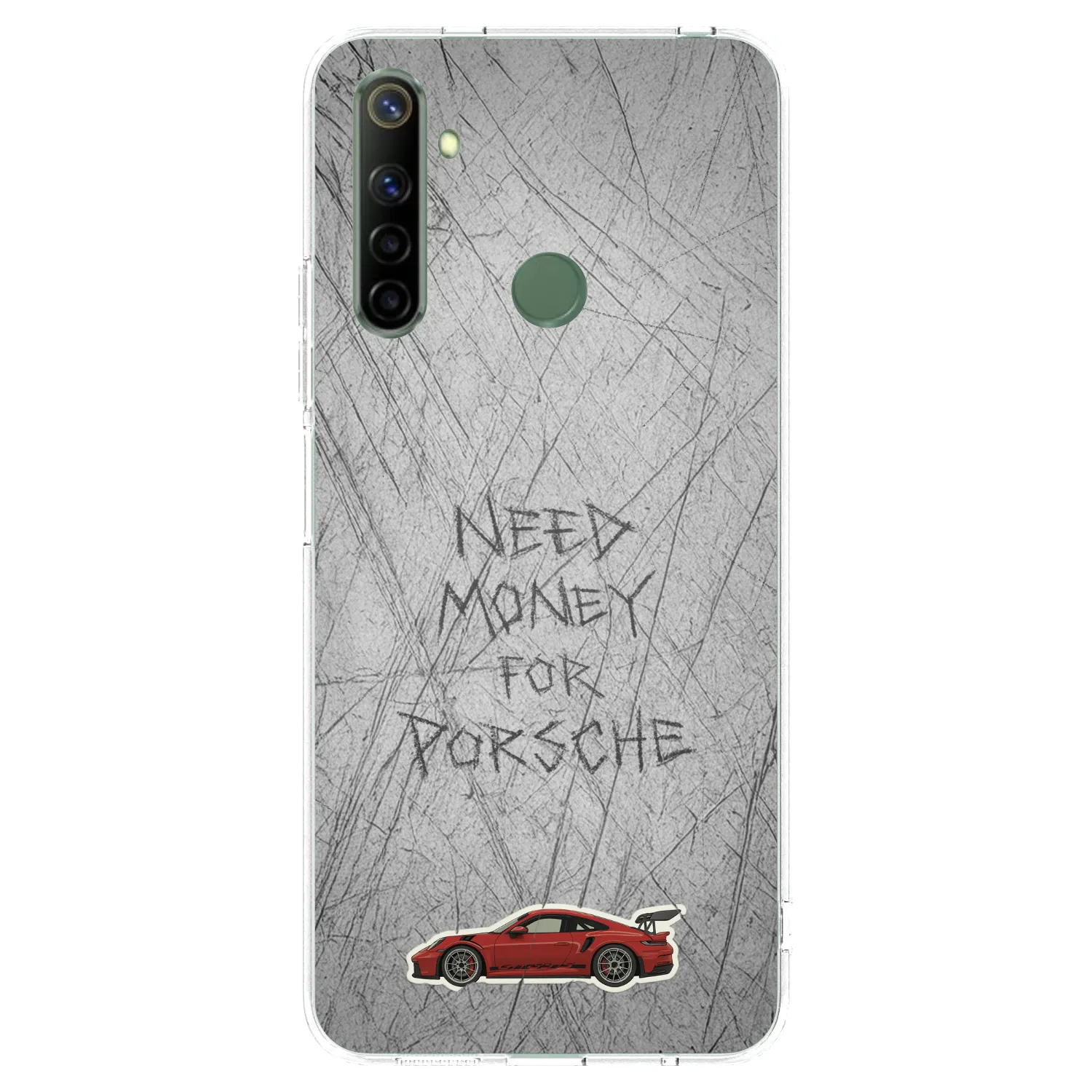 Picasee silikonowe przeźroczyste etui na Realme 6i - Garage Scratch