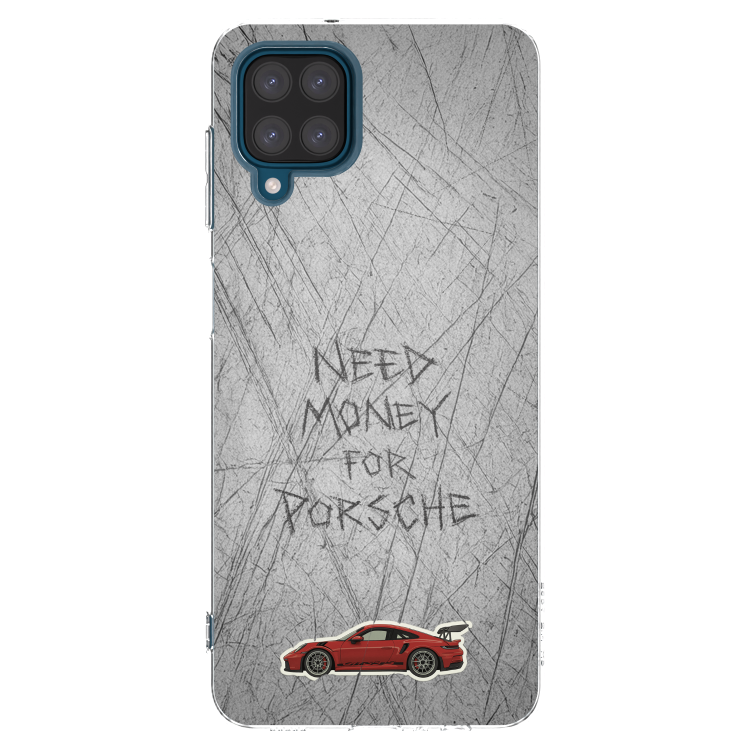 Picasee silikonowe przeźroczyste etui na Samsung Galaxy A12 A125F - Garage Scratch