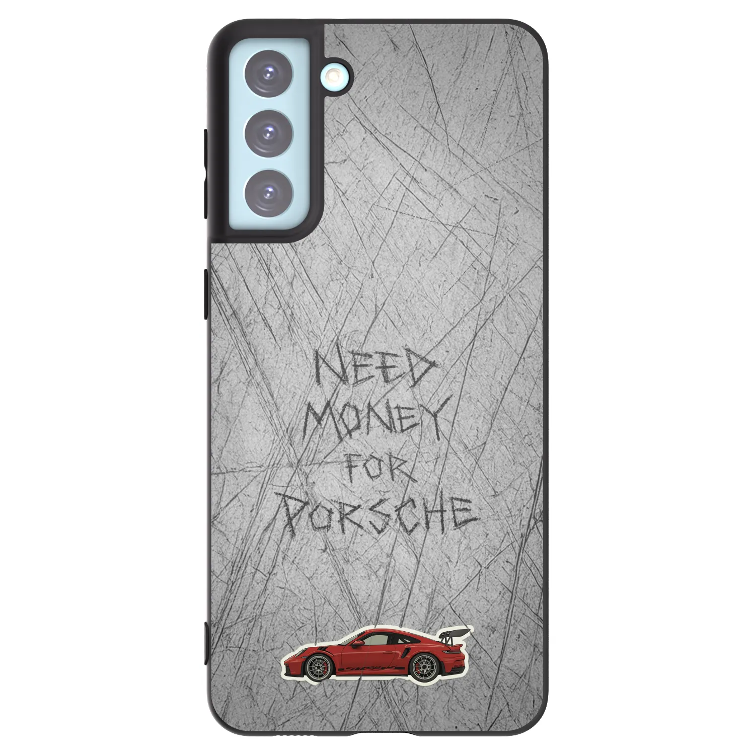 Picasee silikonowe czarne etui na Samsung Galaxy S21+ 5G G996F - Garage Scratch