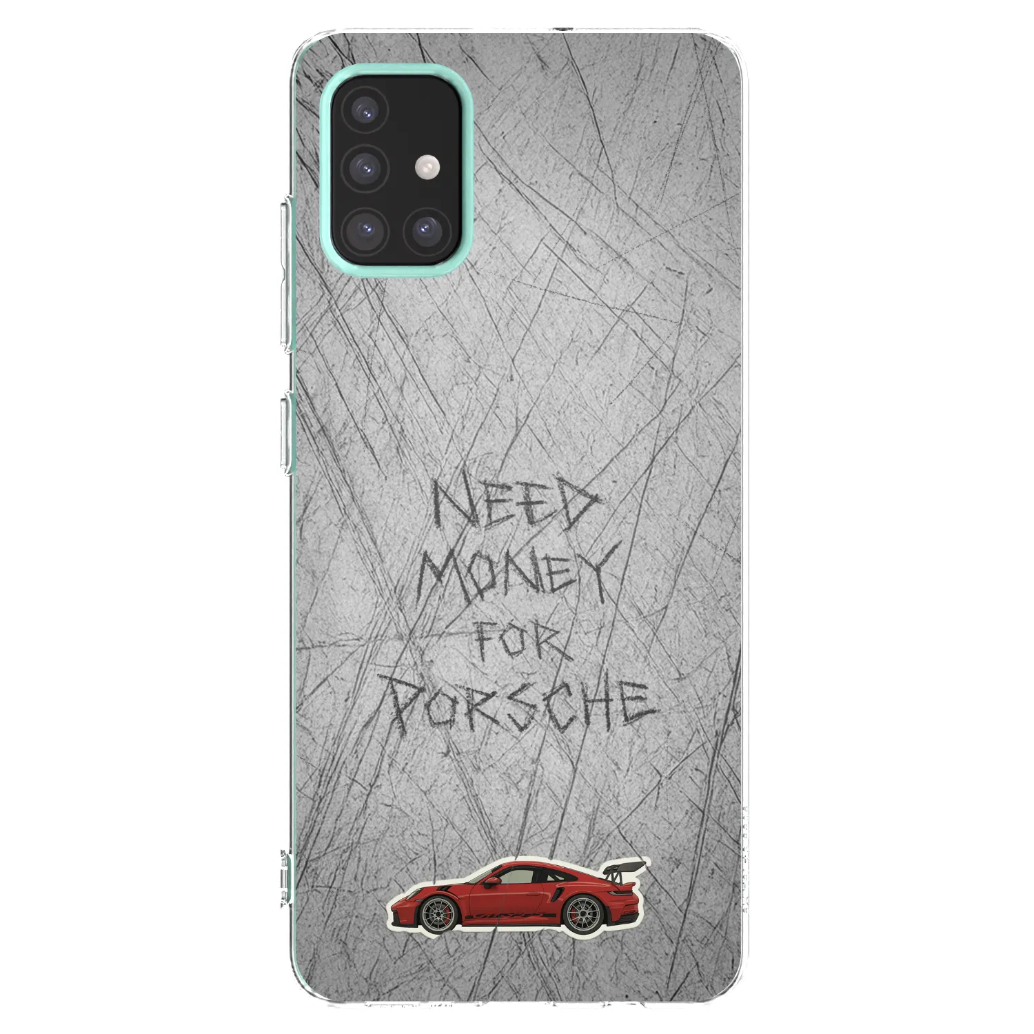 Picasee silikonowe przeźroczyste etui na Samsung Galaxy M31s - Garage Scratch