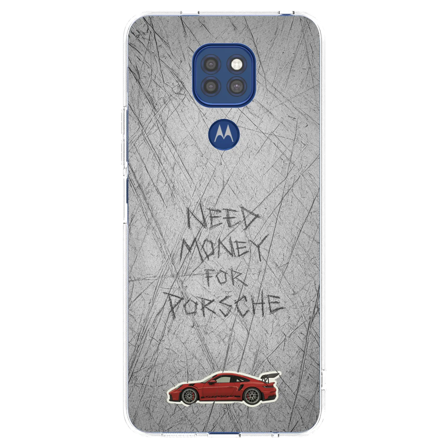 Picasee silikonowe przeźroczyste etui na Motorola Moto G9 Play - Garage Scratch