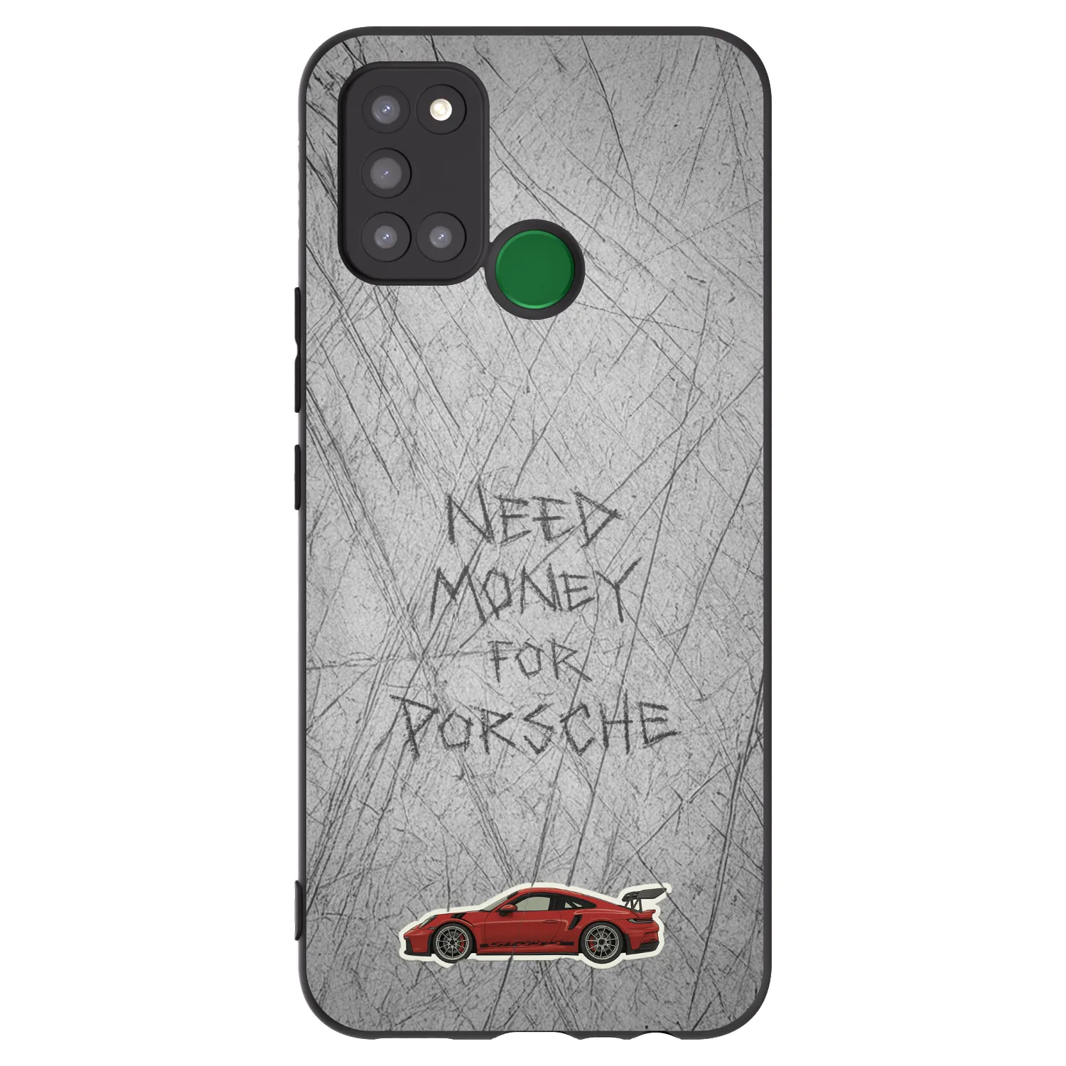 Picasee silikonowe czarne etui na Realme 7i - Garage Scratch