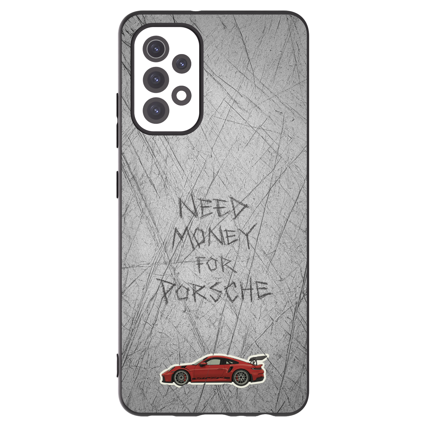 Picasee silikonowe czarne etui na Samsung Galaxy A32 5G A326B - Garage Scratch