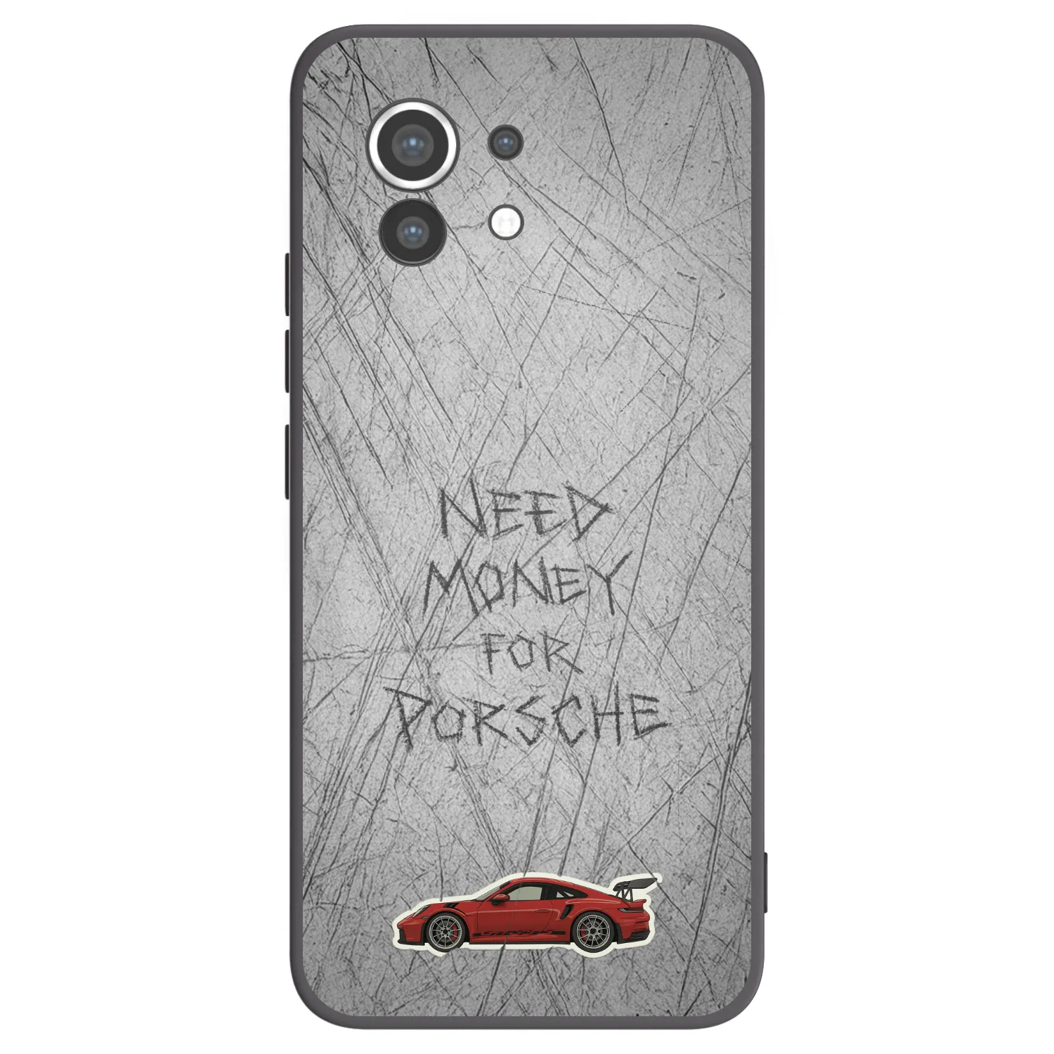Picasee silikonowe czarne etui na Xiaomi Mi 11 - Garage Scratch