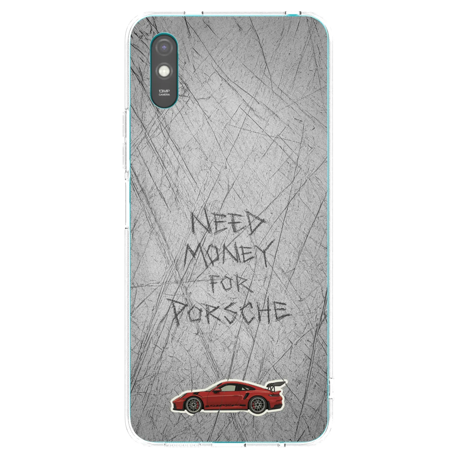 Picasee silikonowe przeźroczyste etui na Xiaomi Redmi 9AT - Garage Scratch