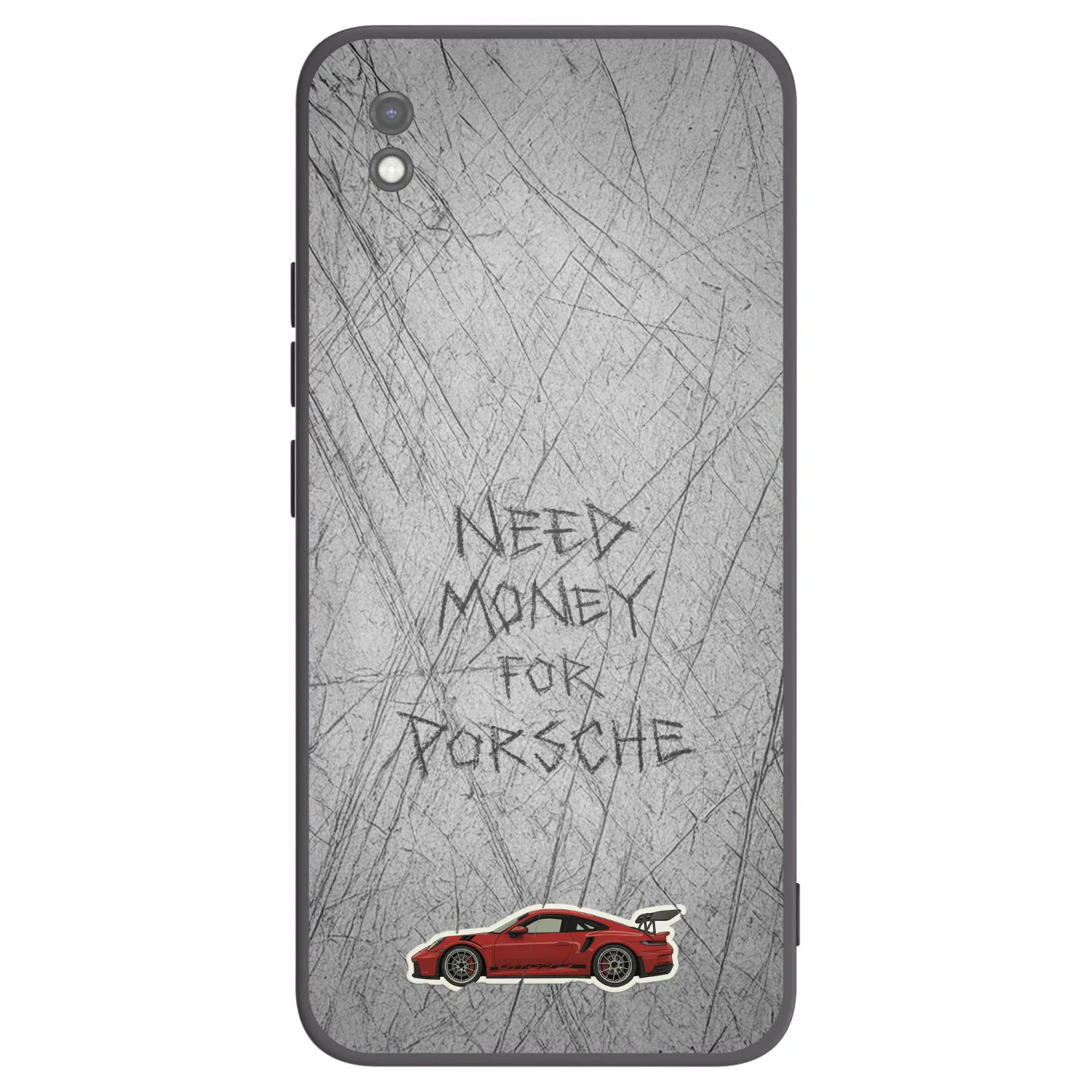 Picasee silikonowe czarne etui na Xiaomi Redmi 9AT - Garage Scratch