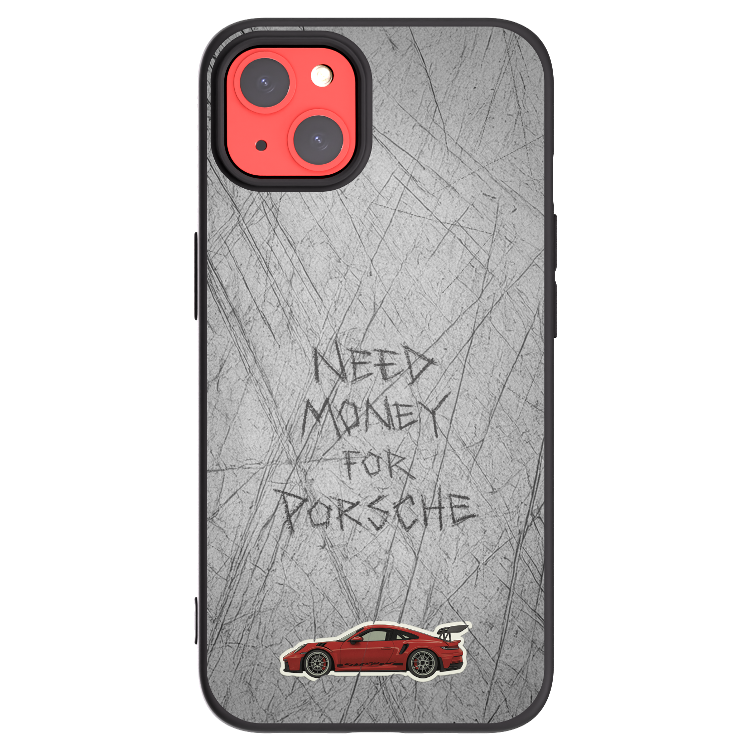 Picasee silikonowe czarne etui na Apple iPhone 13 - Garage Scratch