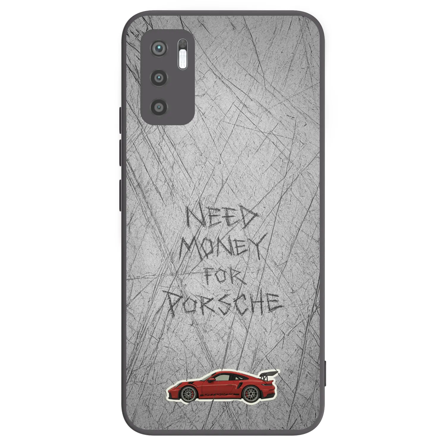 Picasee silikonowe czarne etui na Xiaomi Redmi Note 10 5G - Garage Scratch