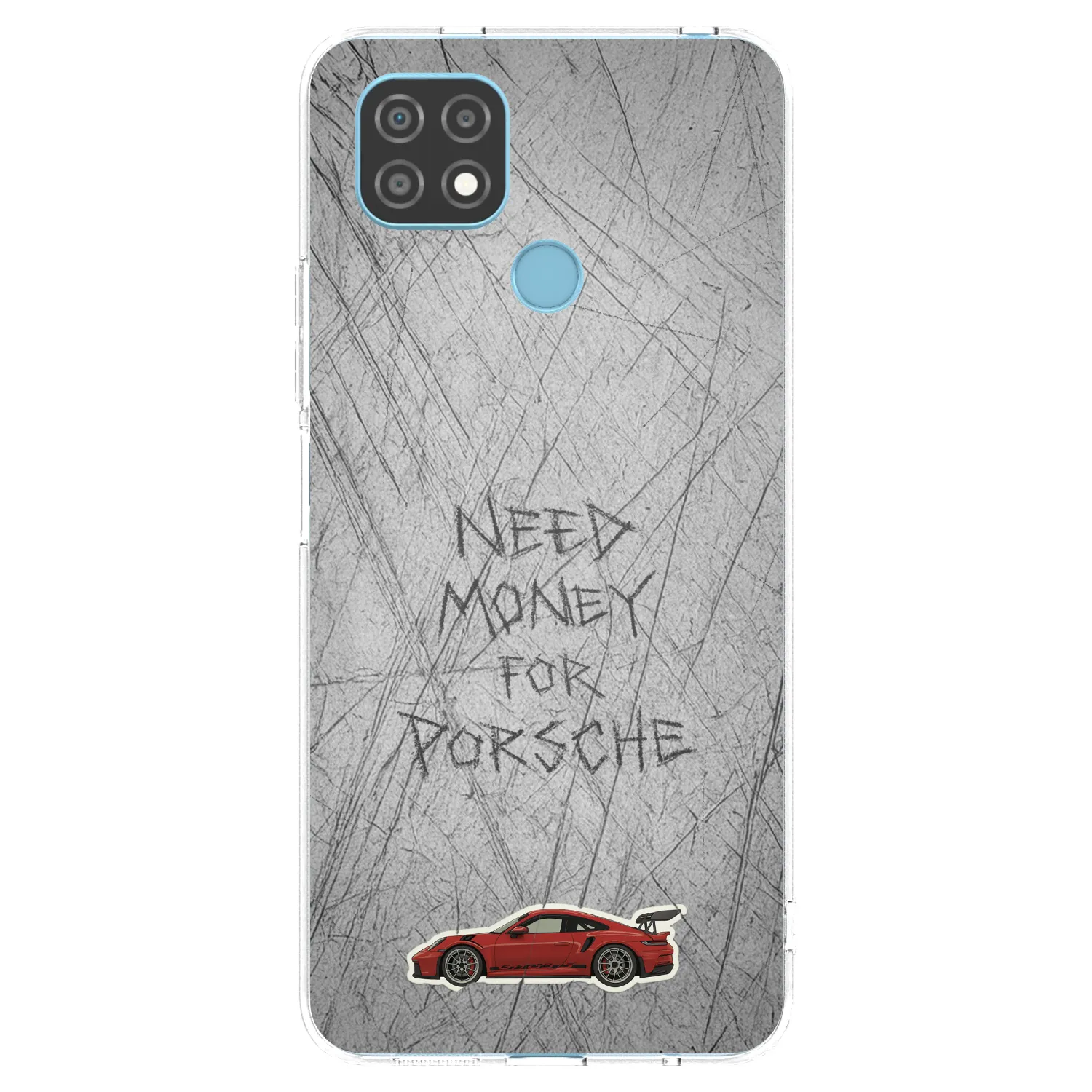 Picasee silikonowe przeźroczyste etui na Realme C21 - Garage Scratch