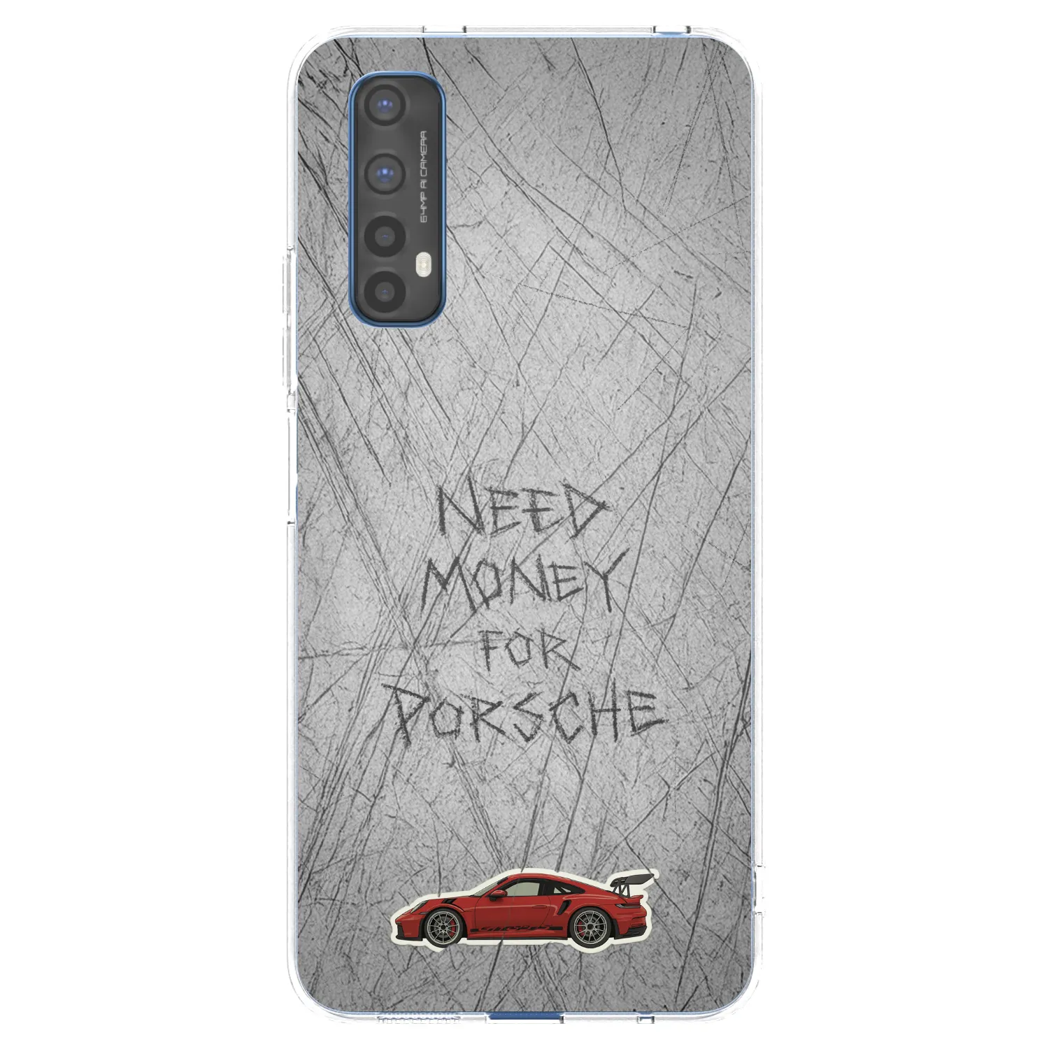Picasee silikonowe przeźroczyste etui na Realme 7 - Garage Scratch