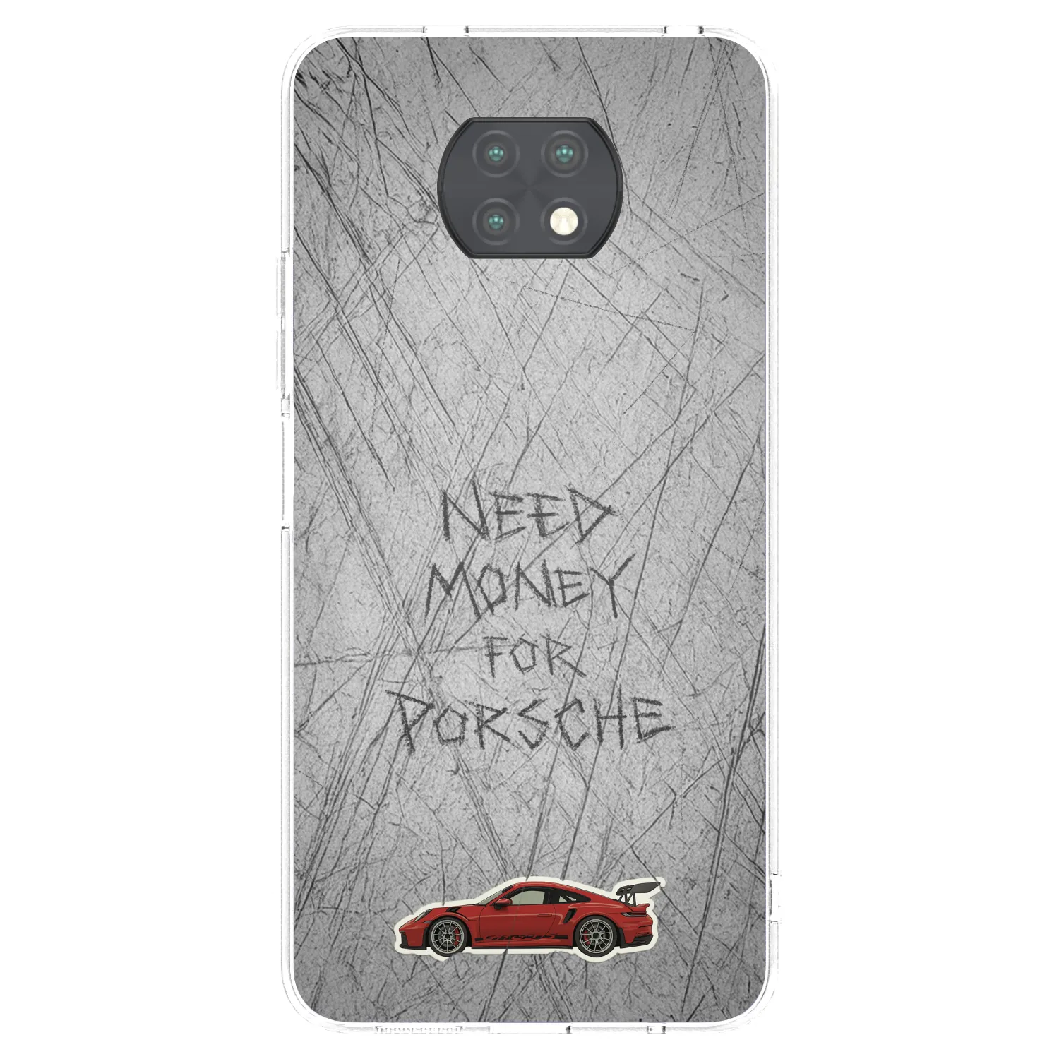 Picasee silikonowe przeźroczyste etui na Xiaomi Redmi Note 9T - Garage Scratch