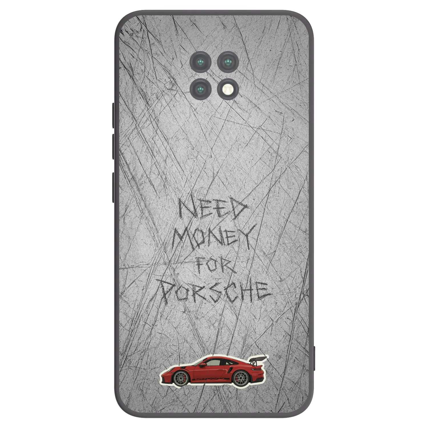 Picasee silikonowe czarne etui na Xiaomi Redmi Note 9T - Garage Scratch