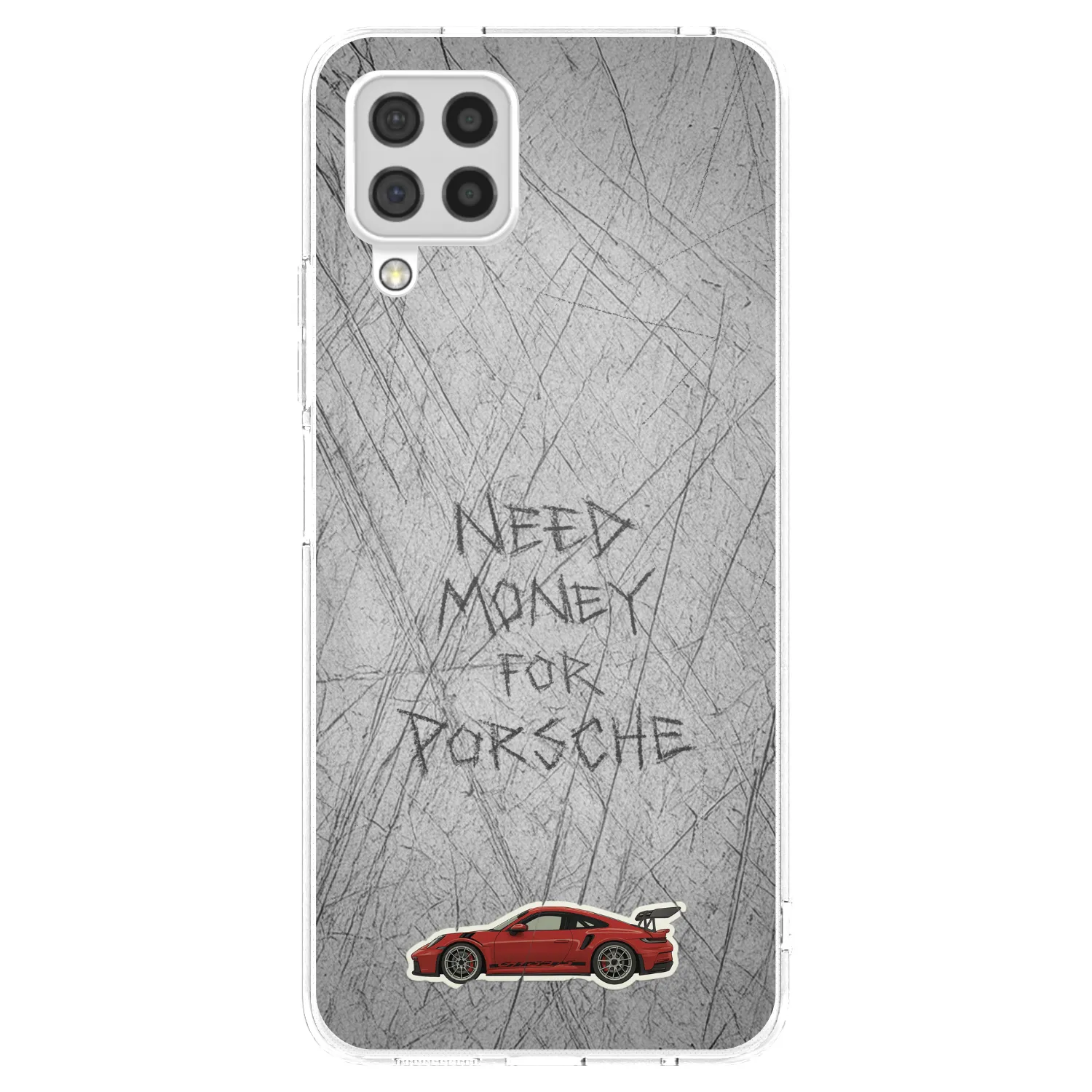 Picasee silikonowe przeźroczyste etui na Samsung Galaxy A22 A225F 4G - Garage Scratch