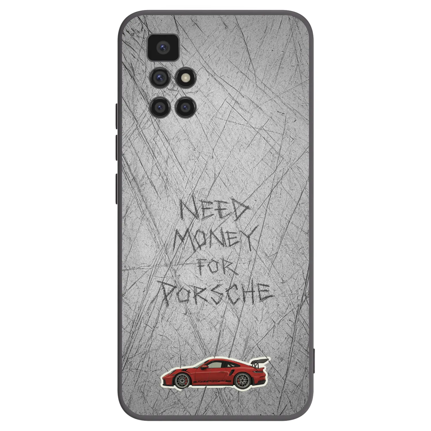 Picasee silikonowe czarne etui na Xiaomi Redmi 10 - Garage Scratch