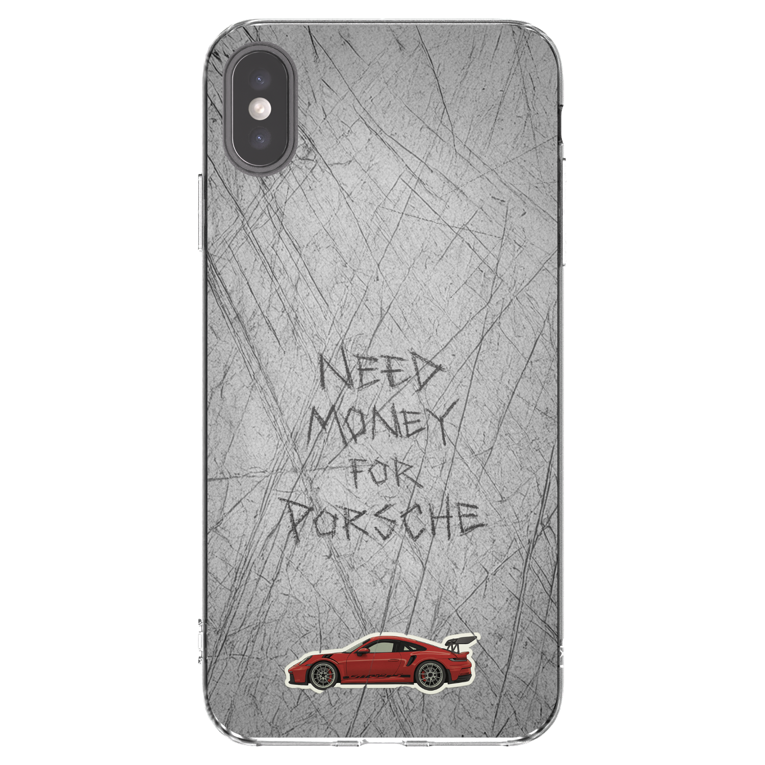 Picasee silikonowe przeźroczyste etui na Apple iPhone XS Max - Garage Scratch