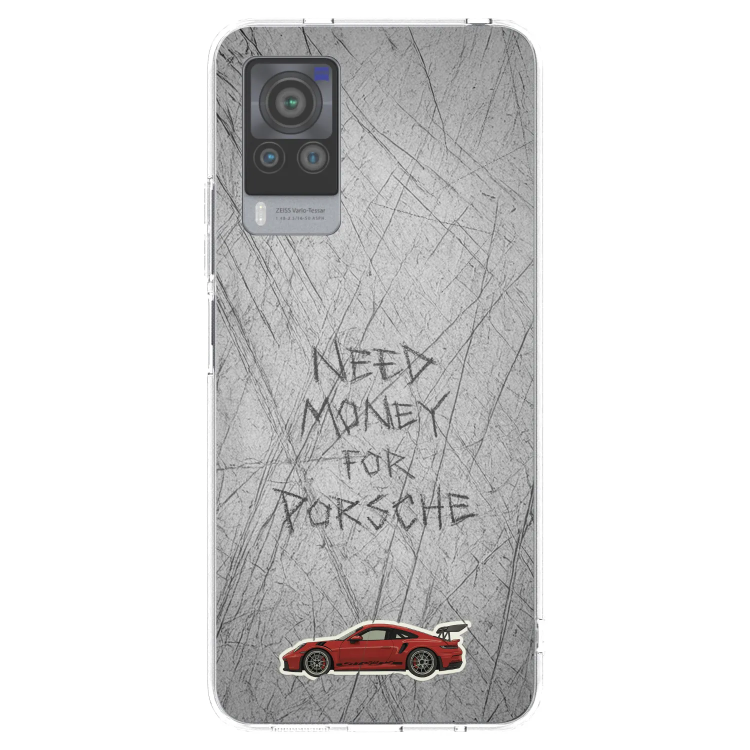 Picasee silikonowe przeźroczyste etui na Vivo X60 Pro 5G - Garage Scratch