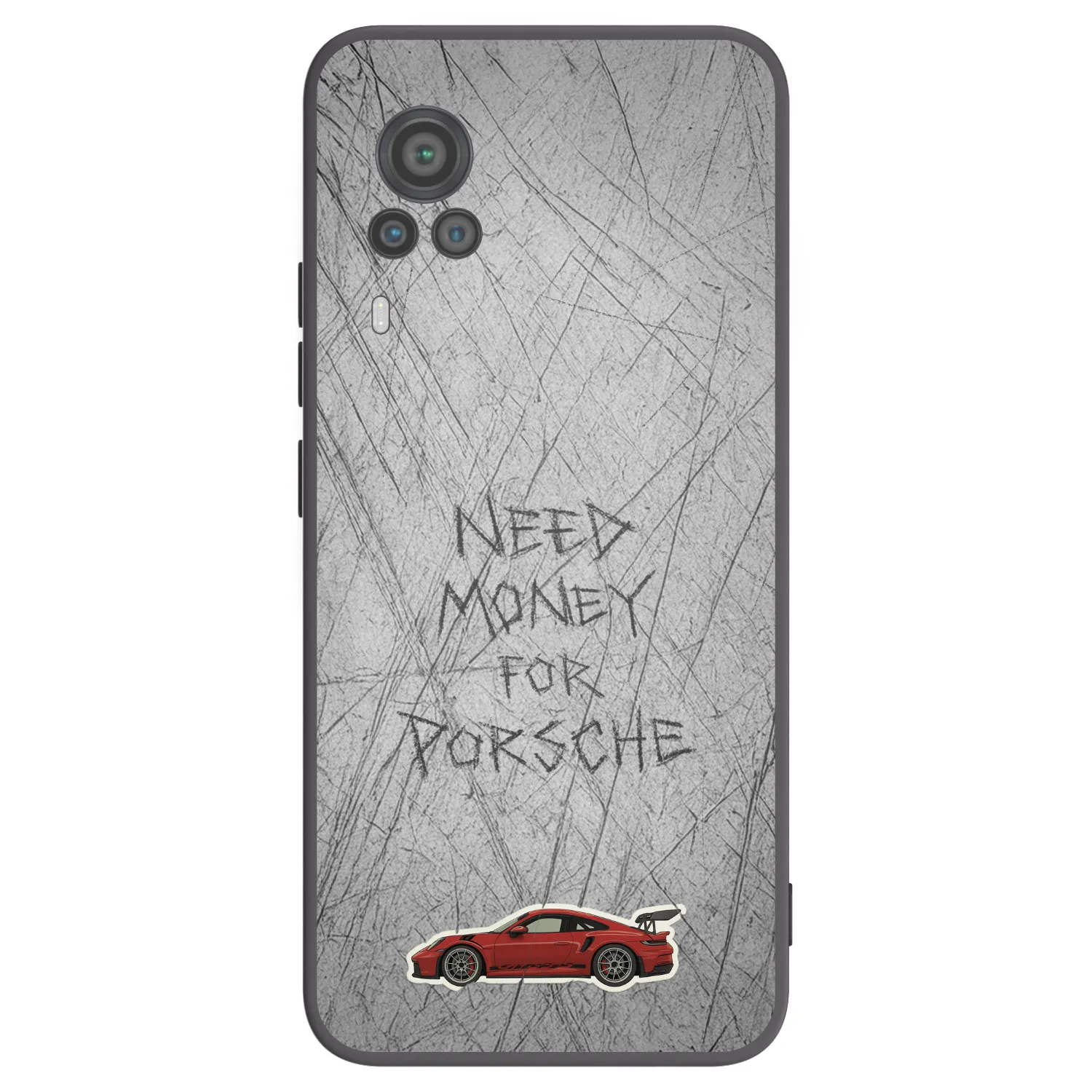 Picasee silikonowe czarne etui na Vivo X60 Pro 5G - Garage Scratch