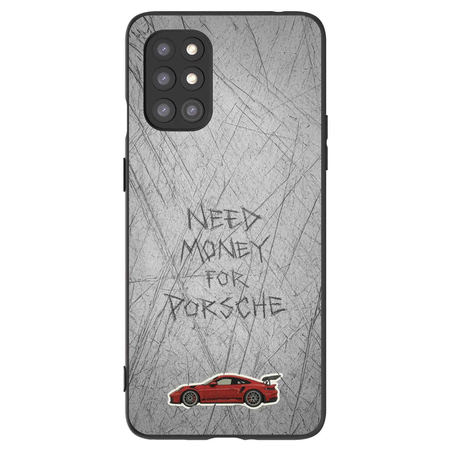 Picasee silikonowe czarne etui na OnePlus 8T - Garage Scratch