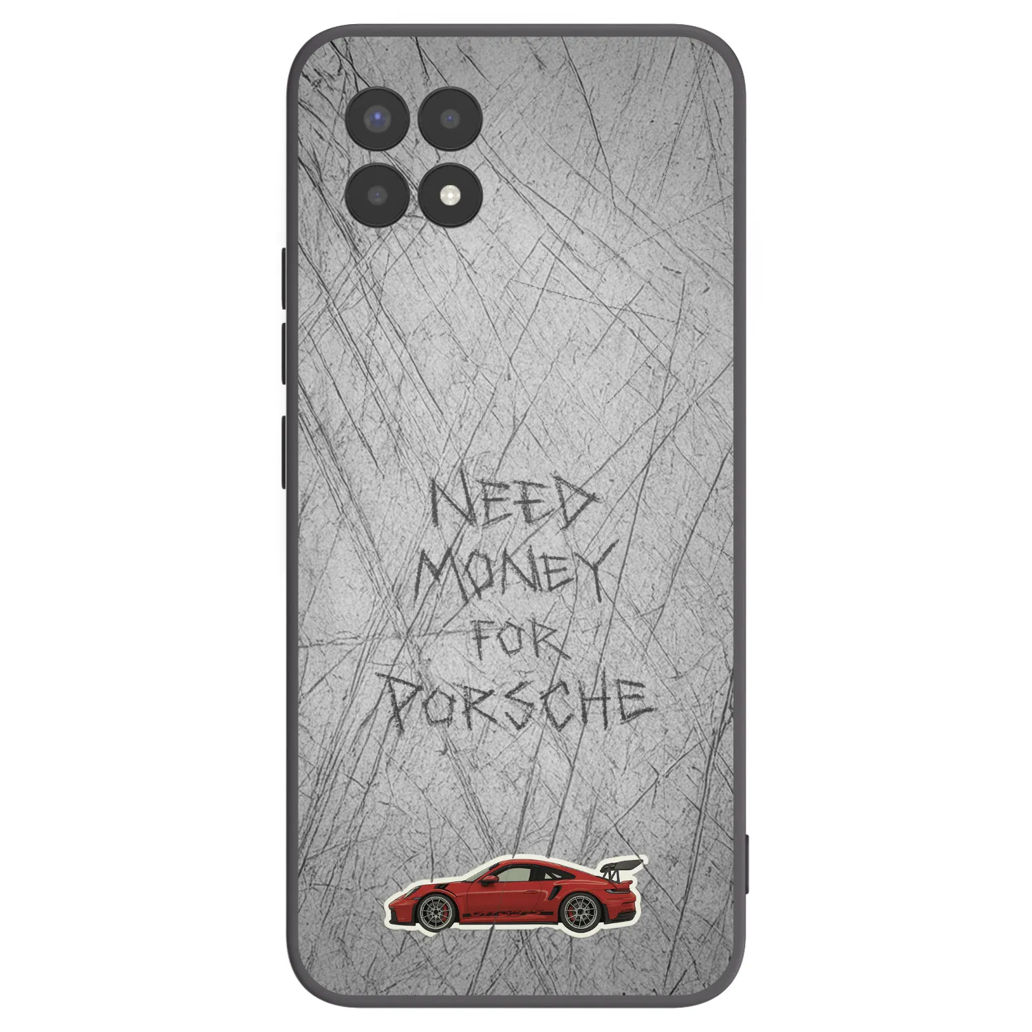 Picasee silikonowe czarne etui na Realme 8i - Garage Scratch