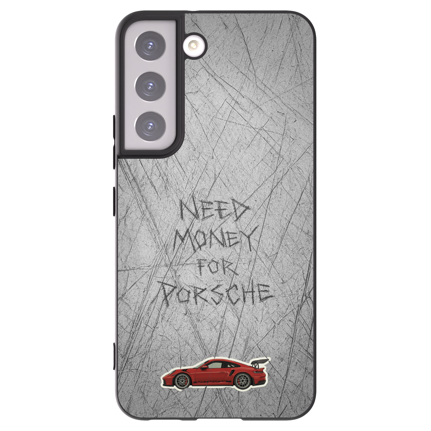 Picasee silikonowe czarne etui na Samsung Galaxy S22 5G - Garage Scratch