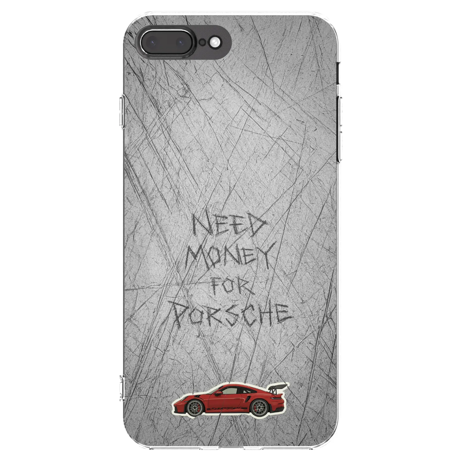 Picasee silikonowe przeźroczyste etui na Apple iPhone 7 Plus - Garage Scratch