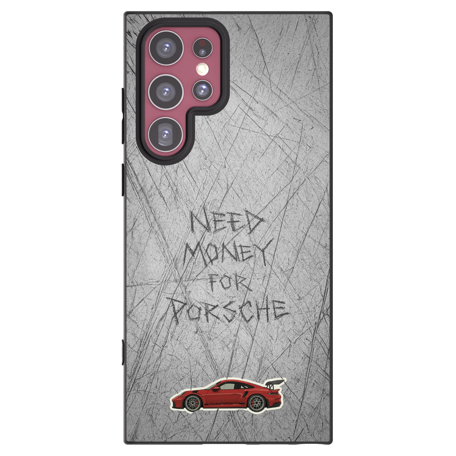 Picasee silikonowe czarne etui na Samsung Galaxy S22 Ultra 5G - Garage Scratch