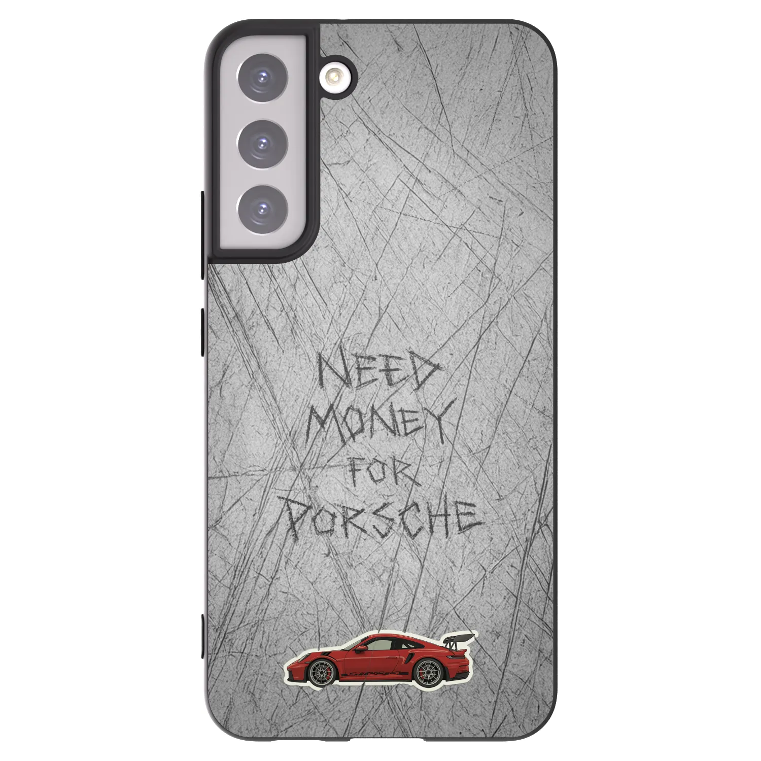 Picasee silikonowe czarne etui na Samsung Galaxy S22+ 5G - Garage Scratch