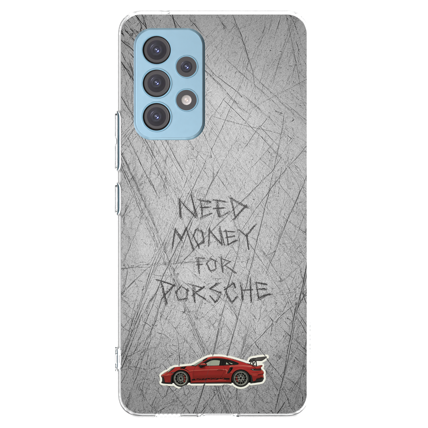 Picasee silikonowe przeźroczyste etui na Samsung Galaxy A53 5G A536 - Garage Scratch