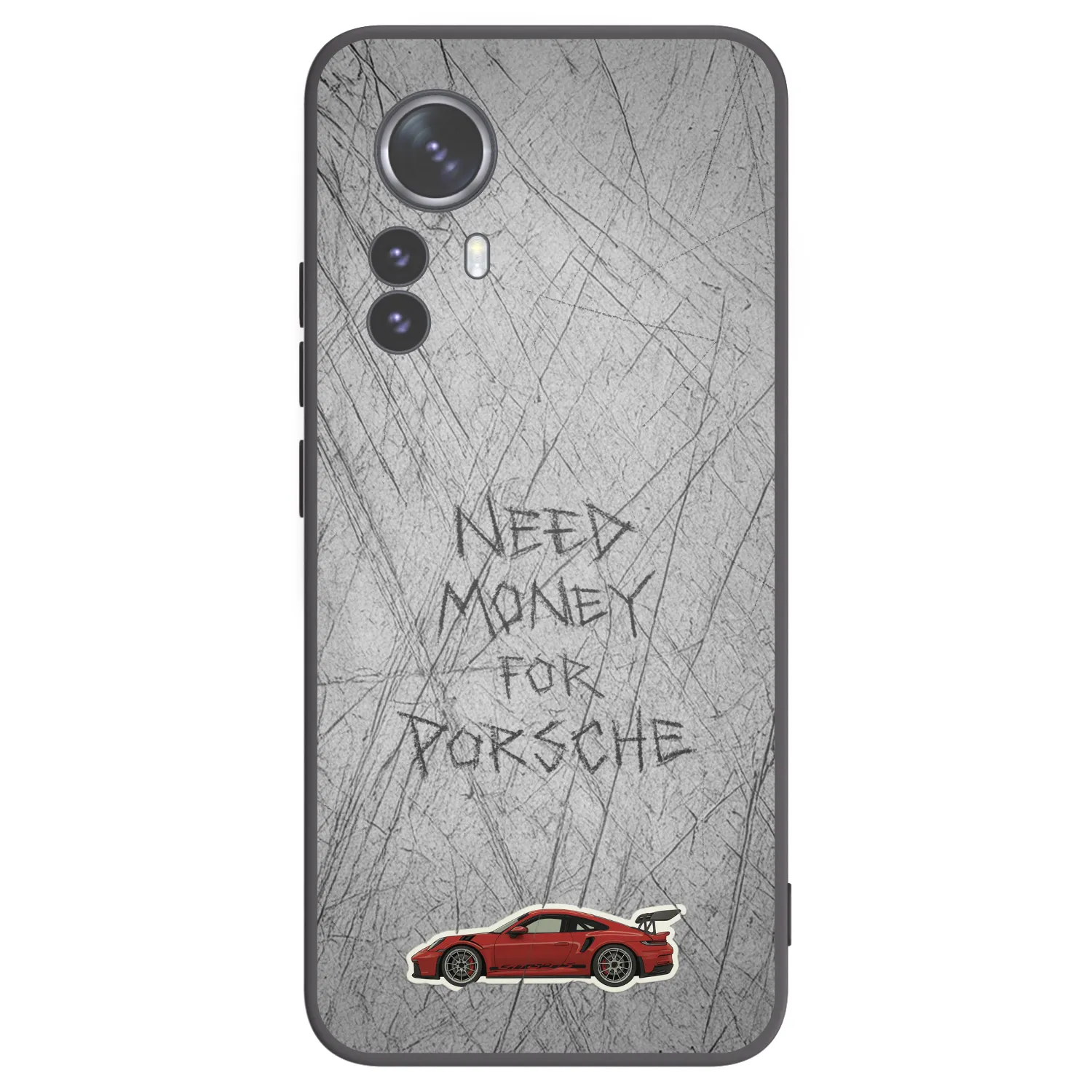 Picasee silikonowe czarne etui na Xiaomi 12 Pro - Garage Scratch