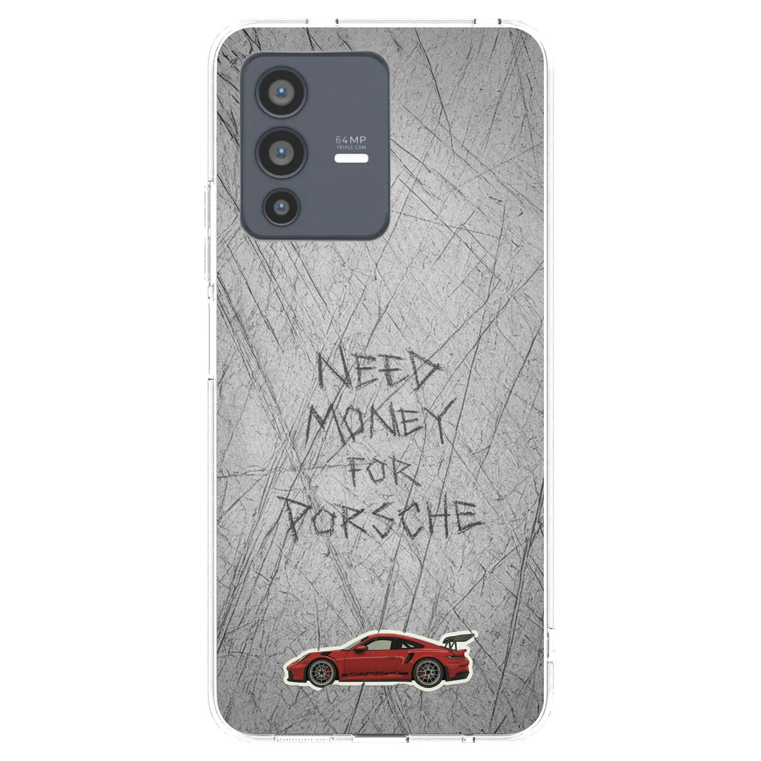 Picasee silikonowe przeźroczyste etui na Vivo V23 5G - Garage Scratch