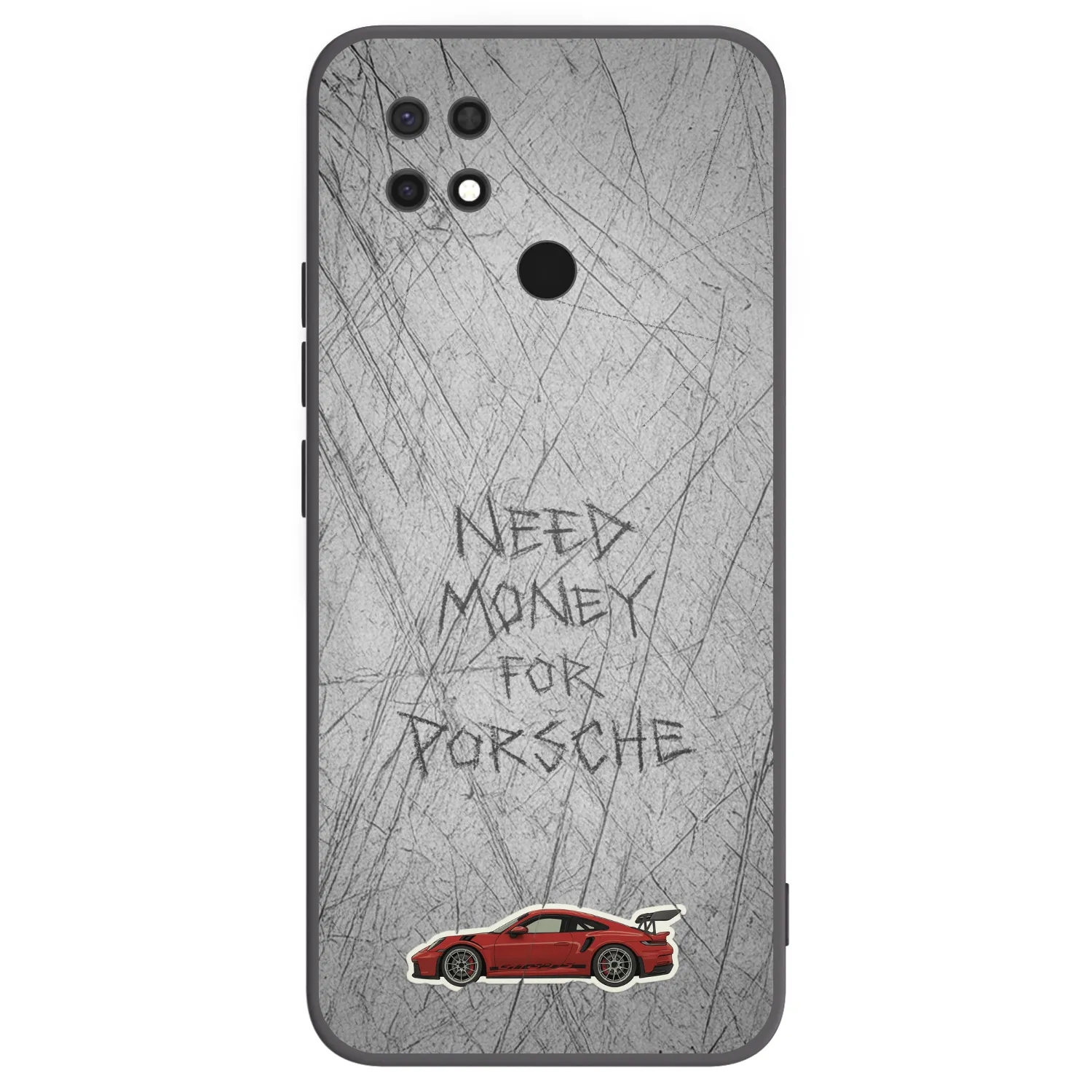Picasee silikonowe czarne etui na Xiaomi Redmi 10C - Garage Scratch