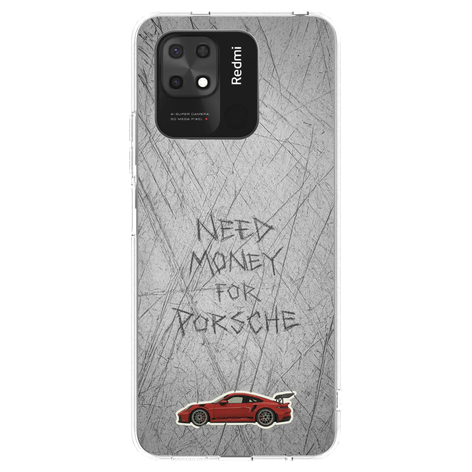 Picasee silikonowe przeźroczyste etui na Xiaomi Redmi 10C - Garage Scratch