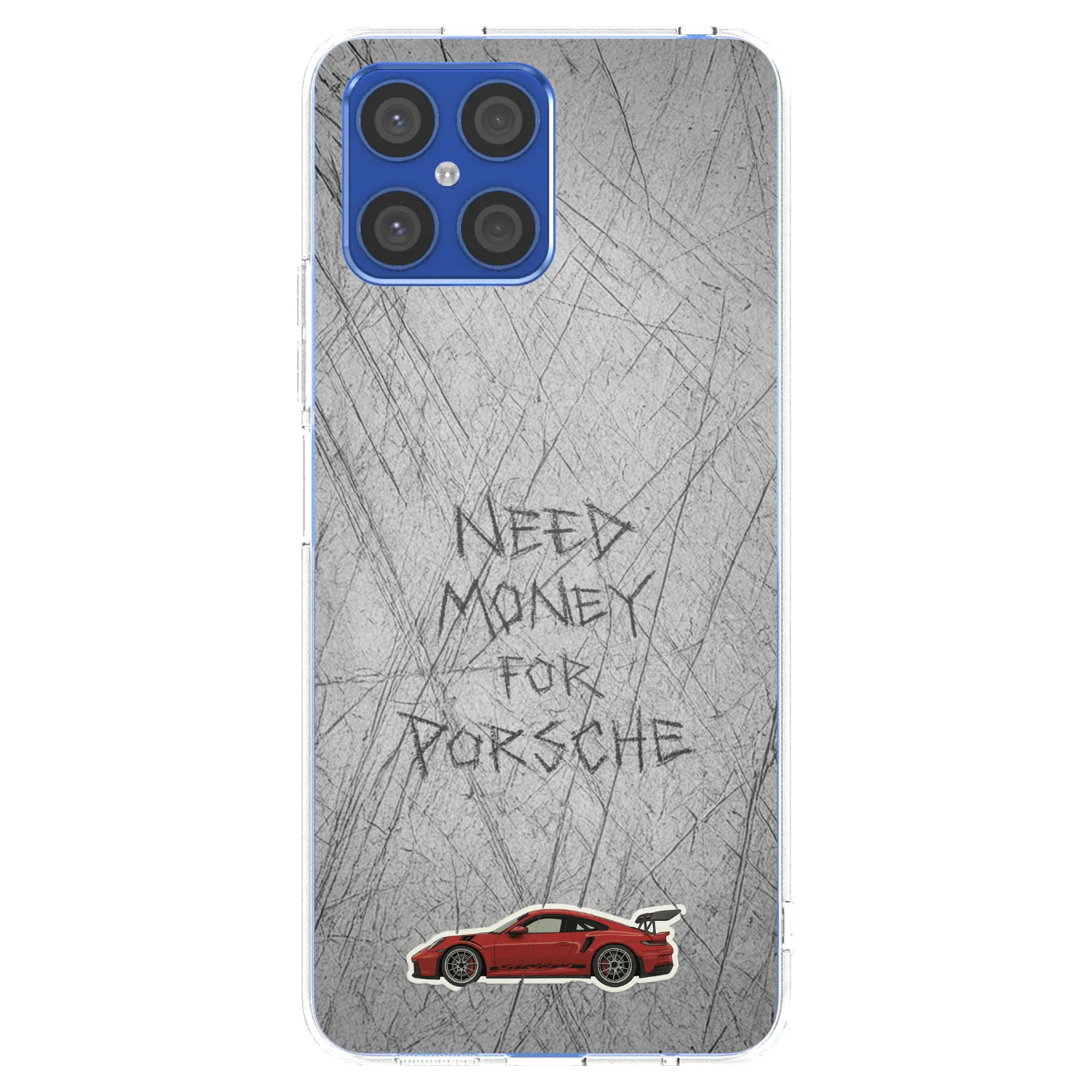 Picasee silikonowe przeźroczyste etui na Honor X8 4G - Garage Scratch