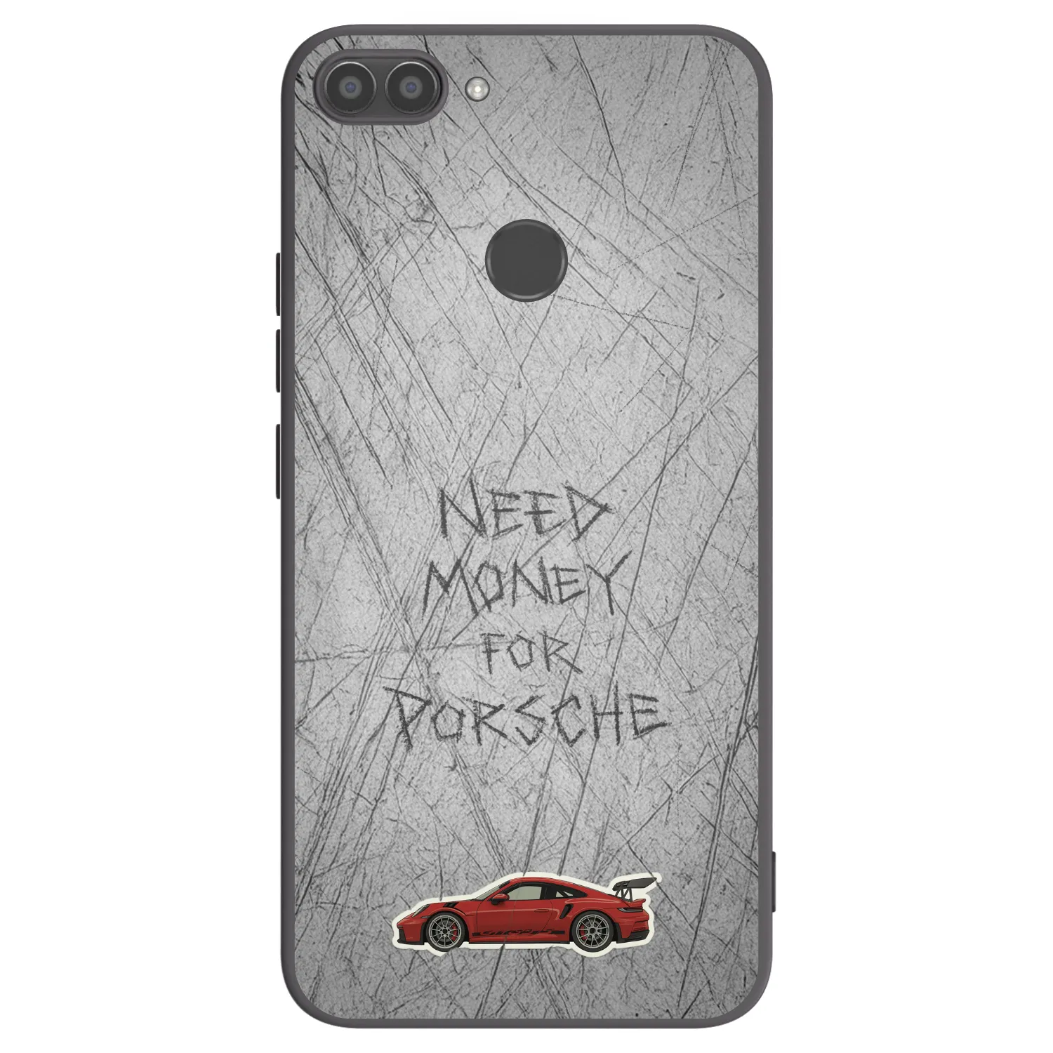 Picasee silikonowe czarne etui na Huawei P Smart - Garage Scratch