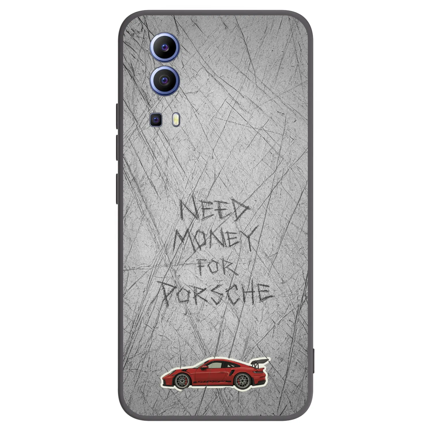 Picasee silikonowe czarne etui na Vivo Y52 5G - Garage Scratch