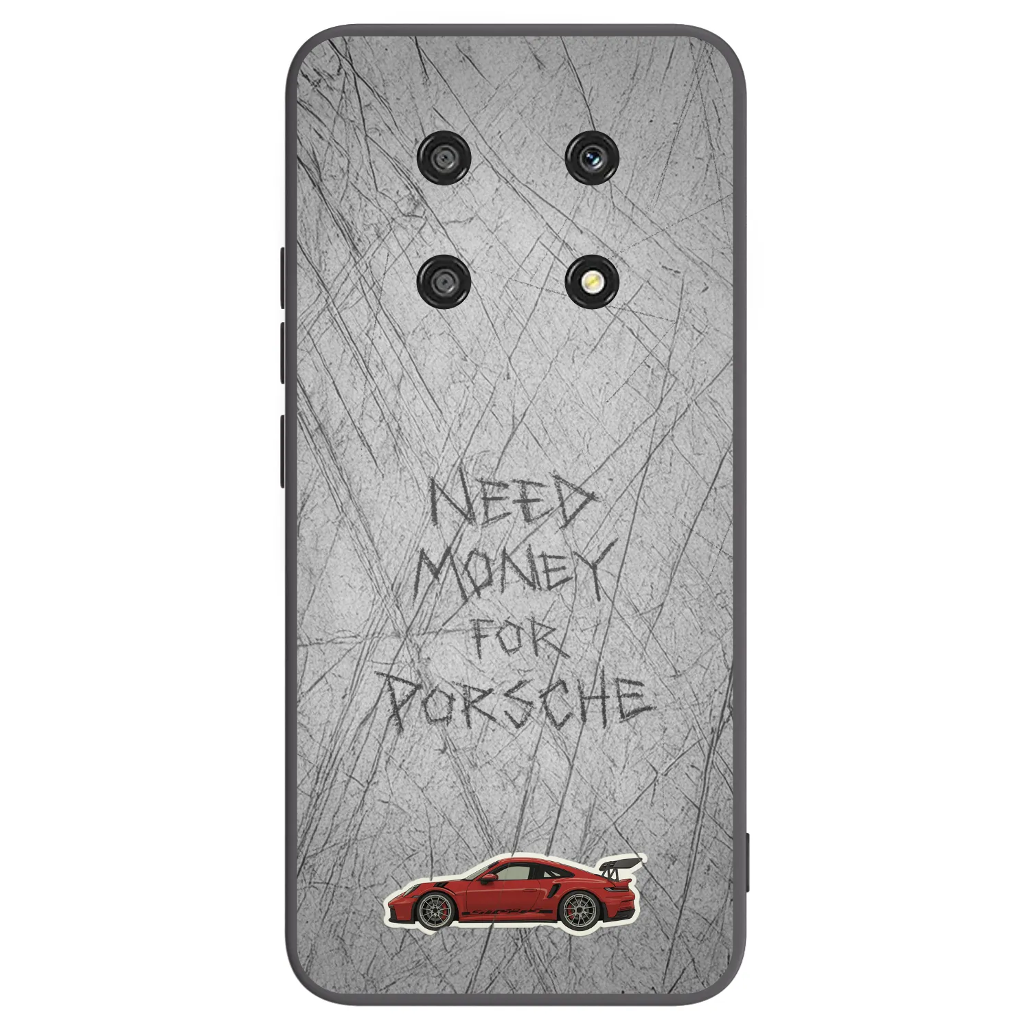 Picasee silikonowe czarne etui na Honor Magic4 Lite 5G - Garage Scratch