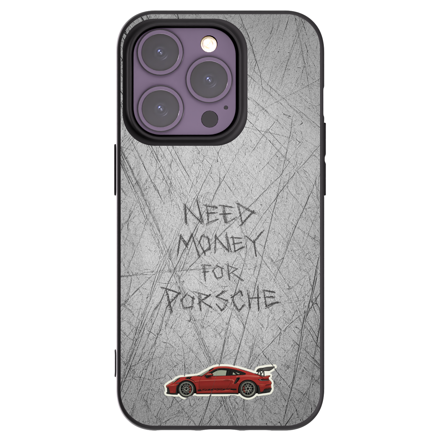 Picasee silikonowe czarne etui na Apple iPhone 14 Pro - Garage Scratch