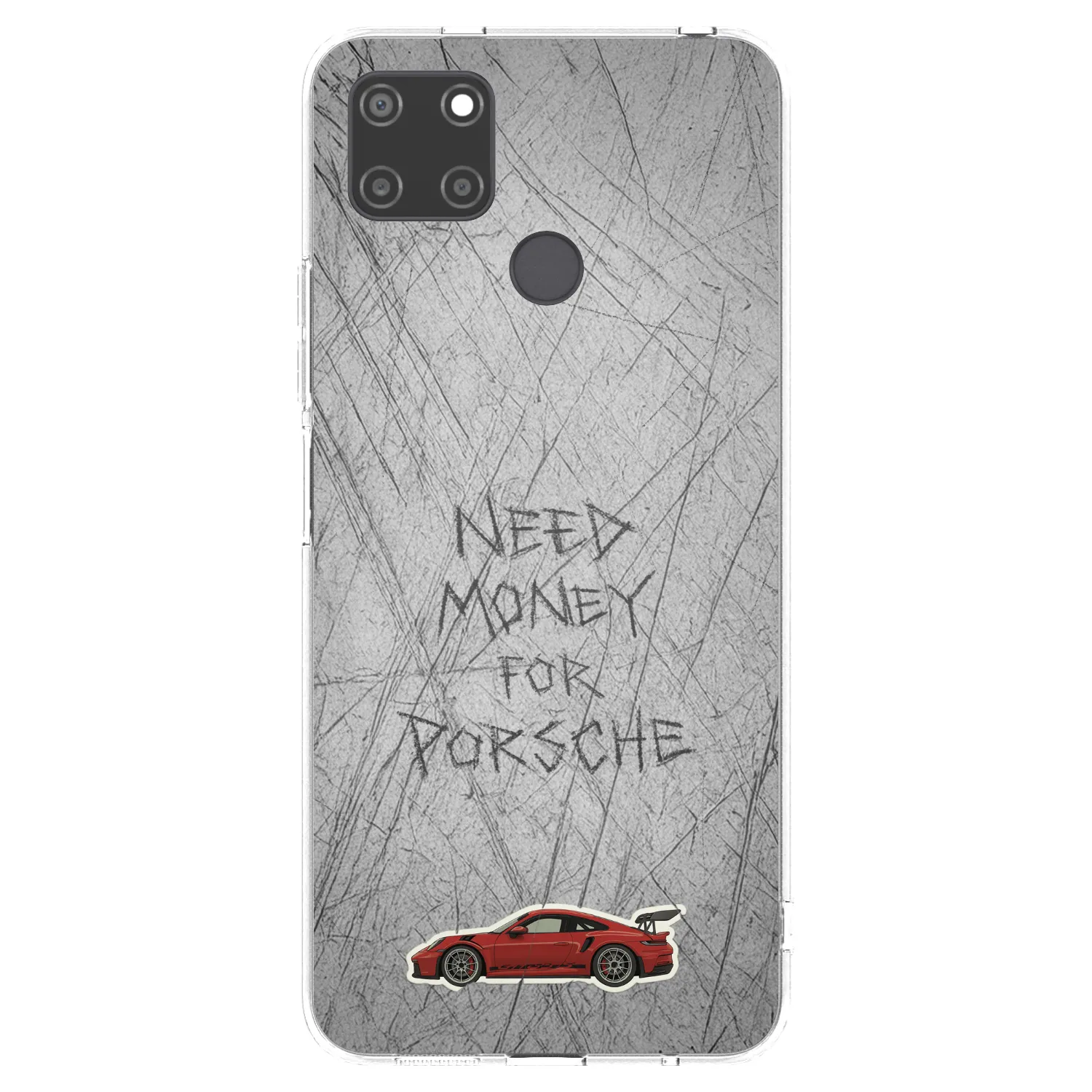 Picasee silikonowe przeźroczyste etui na Realme C21Y - Garage Scratch