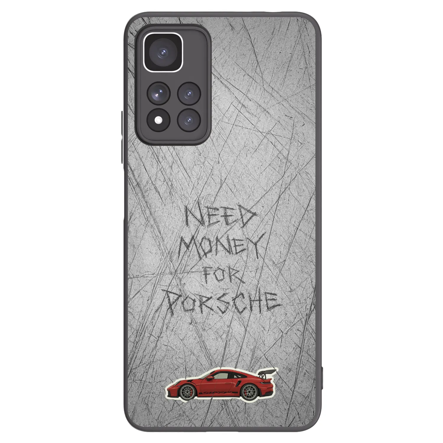 Picasee silikonowe czarne etui na Xiaomi Redmi Note 11 Pro+ 5G - Garage Scratch