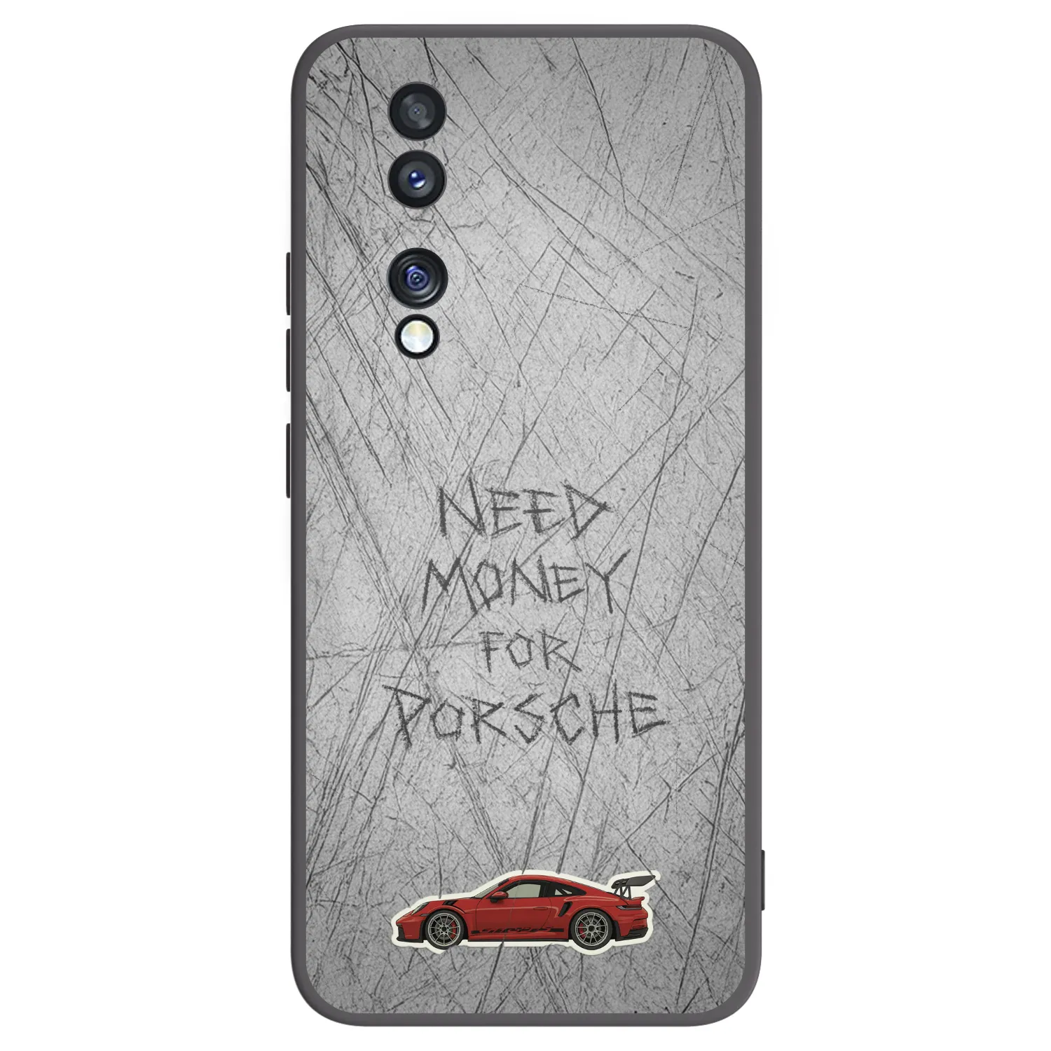 Picasee silikonowe czarne etui na Honor 70 - Garage Scratch