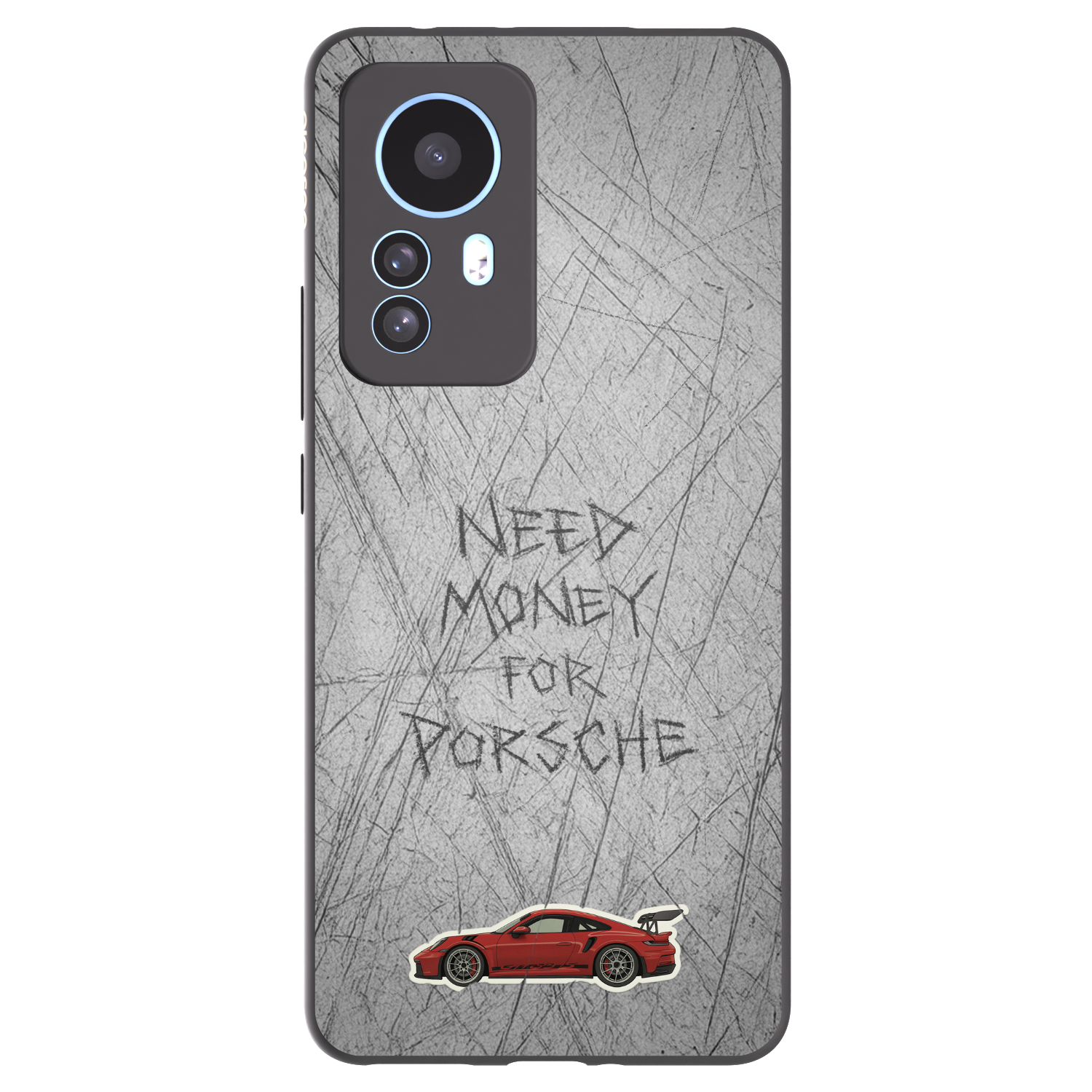 Picasee silikonowe czarne etui na Xiaomi 12T Pro - Garage Scratch