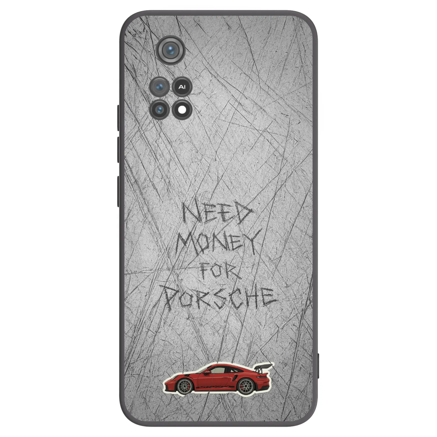 Picasee silikonowe czarne etui na Xiaomi Poco M4 Pro - Garage Scratch