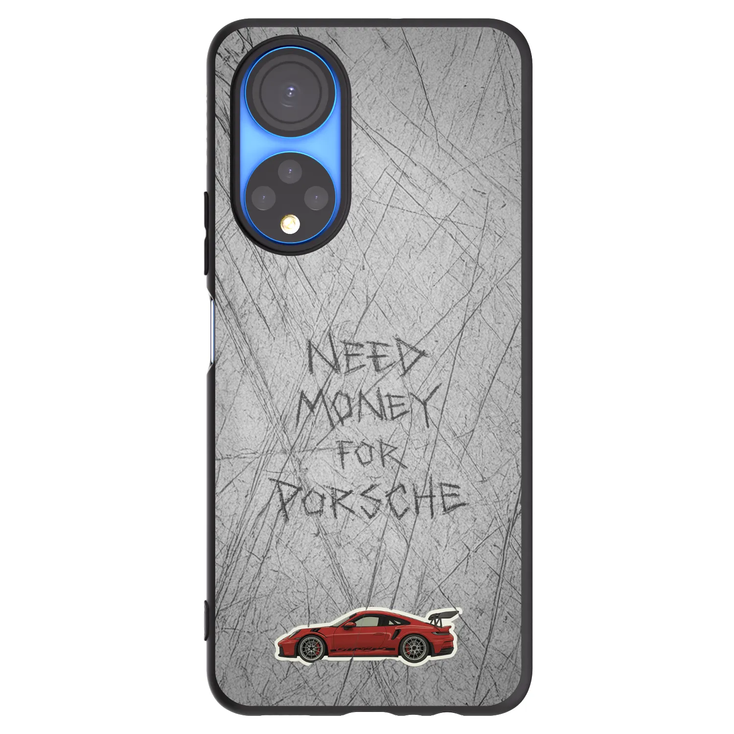 Picasee silikonowe czarne etui na Honor X7 - Garage Scratch