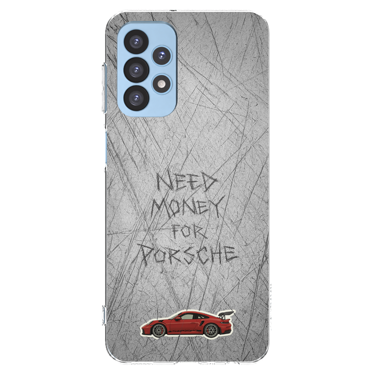 Picasee silikonowe przeźroczyste etui na Samsung Galaxy A23 A235F 4G - Garage Scratch