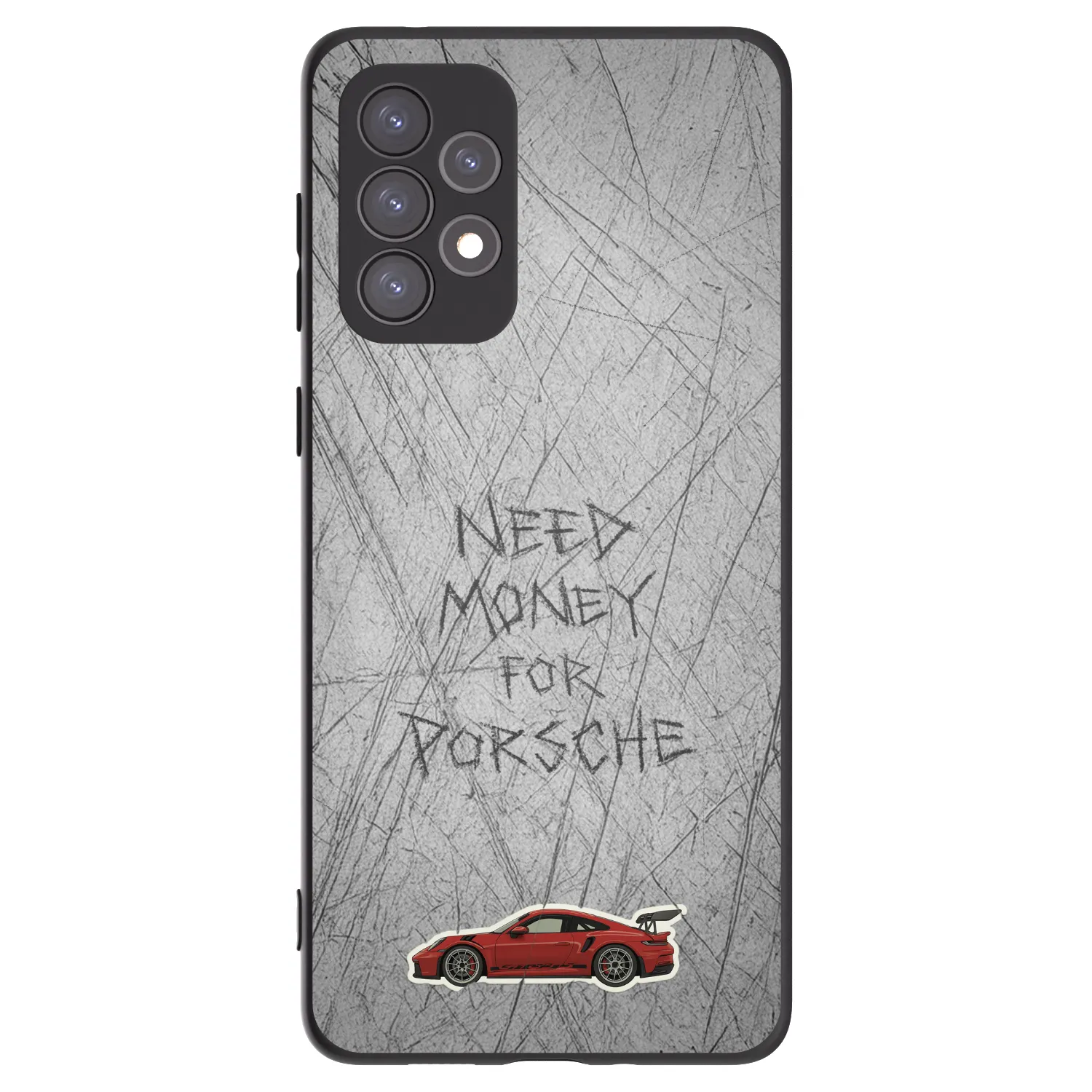 Picasee silikonowe czarne etui na Samsung Galaxy A73 5G - Garage Scratch